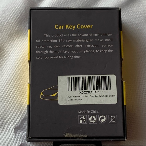 Car Key Case Cover Shell Carbon Fiber for Audi - Picture 5 of 6